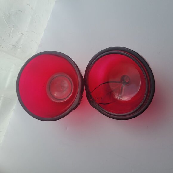 Partylite Red Apple Glass Tealight Votive  Candle Holder New - Picture 5 of 7